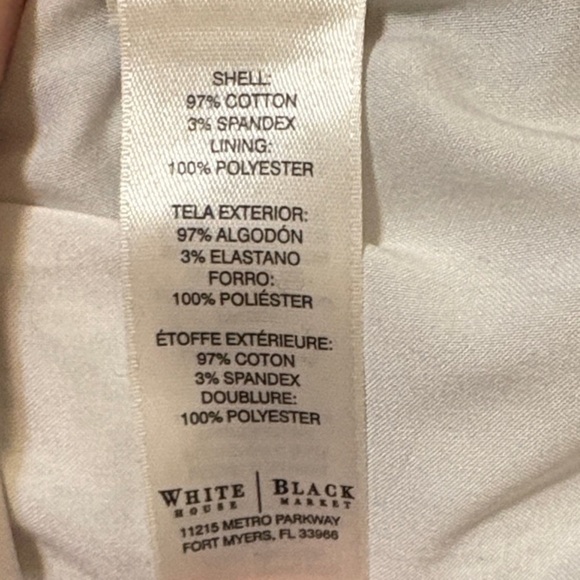 WHBM Chic Multicolor Patterned Lined Pencil Skirt Size 10 - Picture 7 of 8